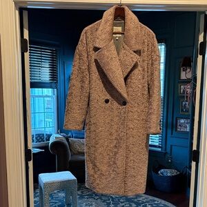 Women's Double-Breasted Pink Coat